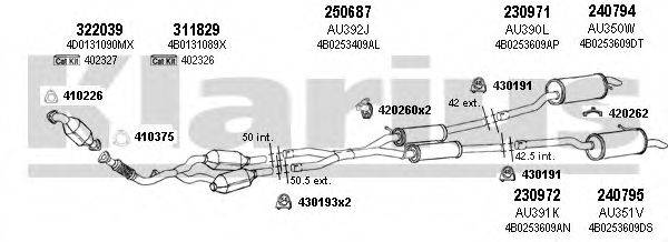 KLARIUS 940539E Система выпуска ОГ