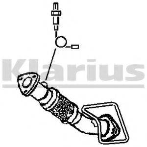 KLARIUS 301695 Труба выхлопного газа