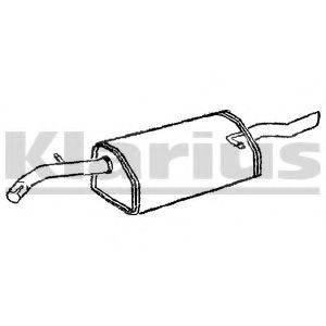 KLARIUS DW18T Глушитель выхлопных газов конечный