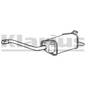 KLARIUS FE943X Глушитель выхлопных газов конечный