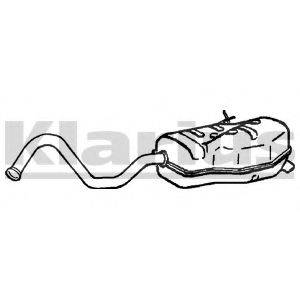 KLARIUS RN589K Глушитель выхлопных газов конечный