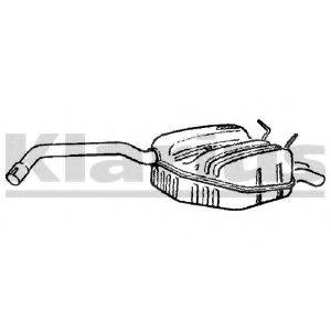 KLARIUS RN617V Глушитель выхлопных газов конечный