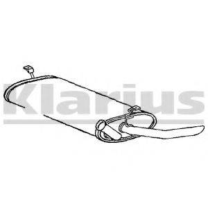 KLARIUS RN824P Глушитель выхлопных газов конечный