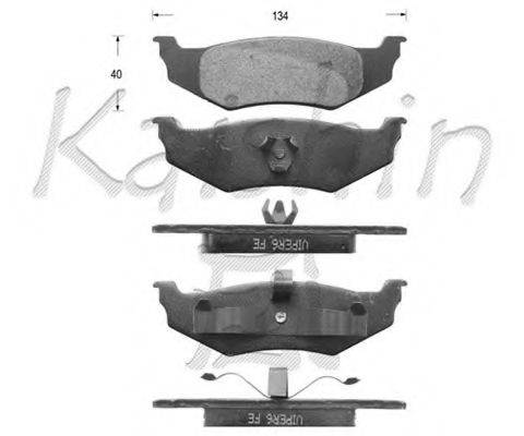 KAISHIN D10046 Комплект тормозных колодок, дисковый тормоз