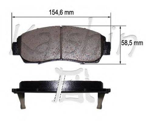 KAISHIN D5153 Комплект тормозных колодок, дисковый тормоз