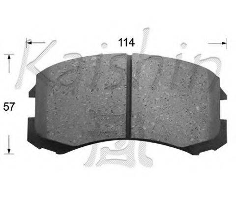 KAISHIN D6109 Комплект тормозных колодок, дисковый тормоз