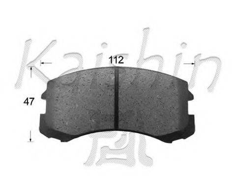 KAISHIN D6127 Комплект тормозных колодок, дисковый тормоз