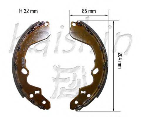 KAISHIN K11193 Комплект тормозных колодок