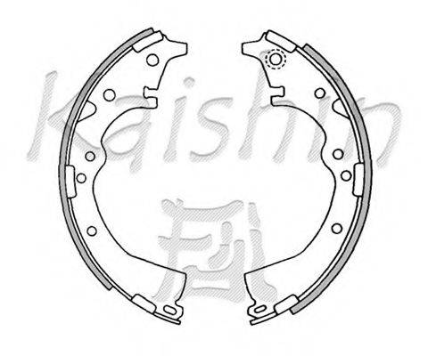 KAISHIN K2282 Комплект тормозных колодок