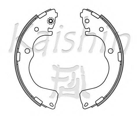 KAISHIN K3402 Комплект тормозных колодок