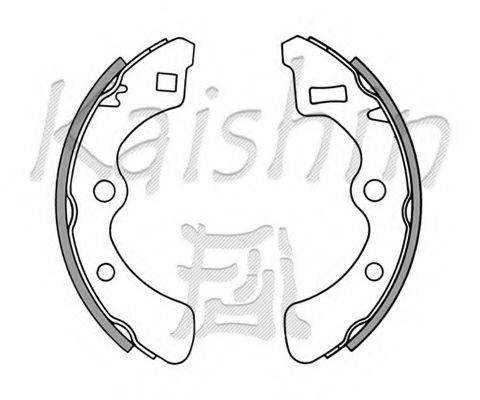 KAISHIN K5510 Комплект тормозных колодок