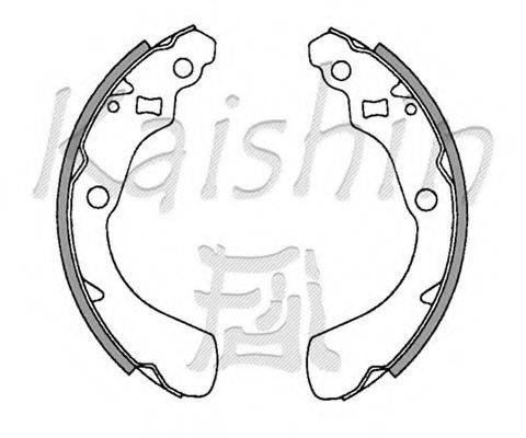 KAISHIN K5528 Комплект тормозных колодок