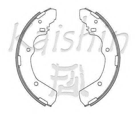 KAISHIN K6721 Комплект тормозных колодок