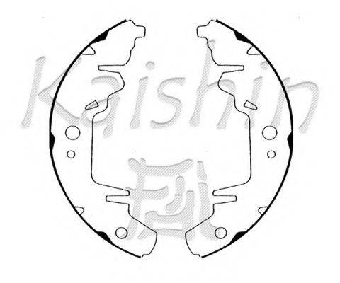 KAISHIN K7913 Комплект тормозных колодок