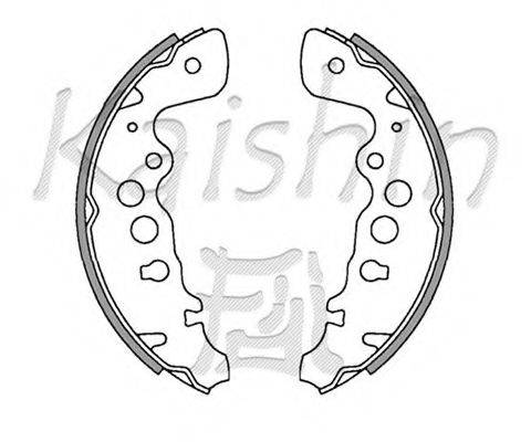 KAISHIN K9958 Комплект тормозных колодок