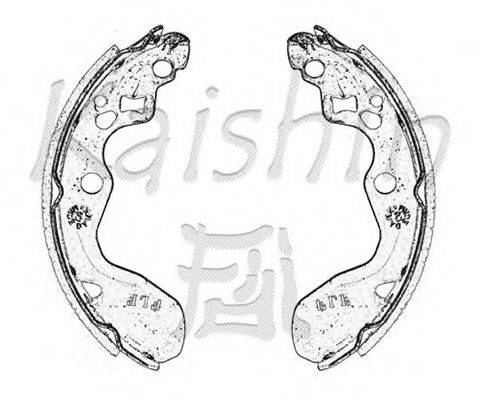 KAISHIN K9966 Комплект тормозных колодок