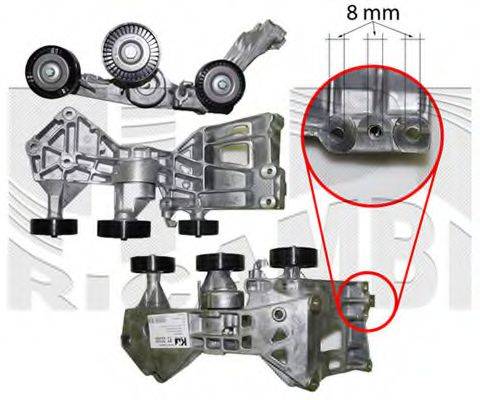 AUTOTEAM A08840 Натяжитель ремня, клиновой зубча