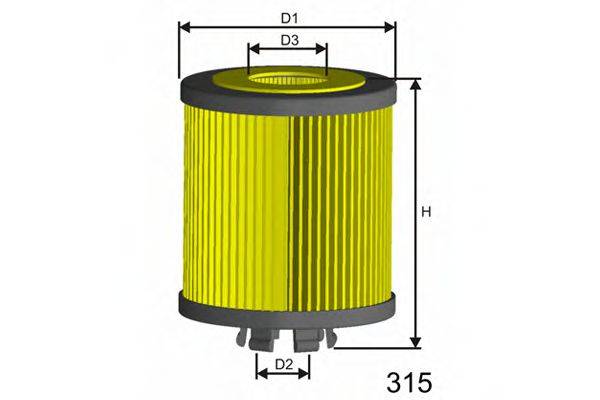 MISFAT L112 Масляный фильтр