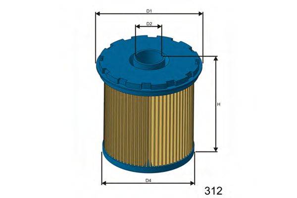 MISFAT F690 Топливный фильтр