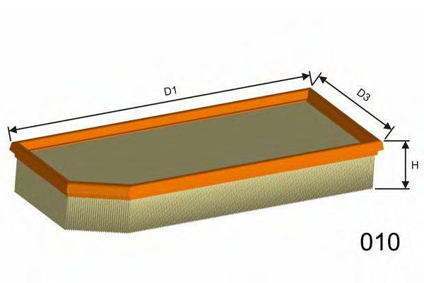 MISFAT P445 Воздушный фильтр