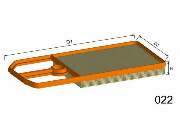 MISFAT PM804 Воздушный фильтр