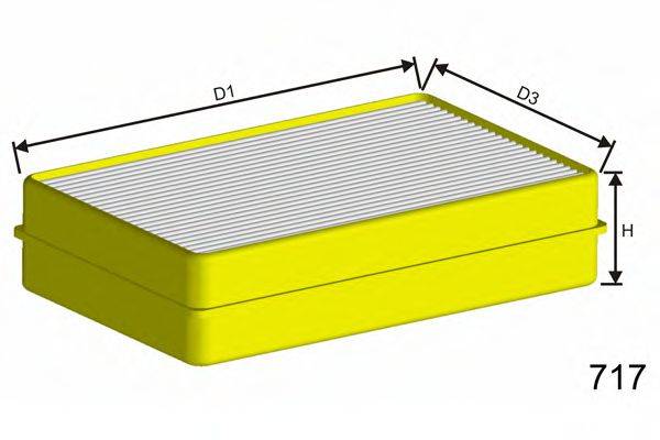 MISFAT HB185 Фильтр, воздух во внутренном пространстве