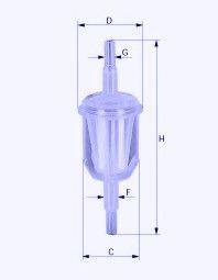 UNICO FILTER FI3142 Топливный фильтр