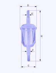 UNICO FILTER FI31042 Топливный фильтр