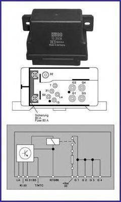 HITACHI 132035 Реле, система накаливания