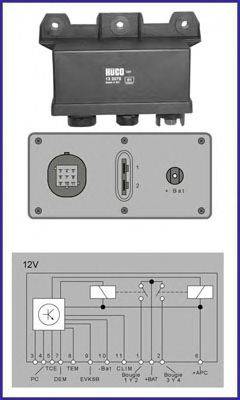 HITACHI 132075 Реле, система накаливания