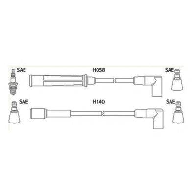 HITACHI 134360 Комплект проводов зажигания