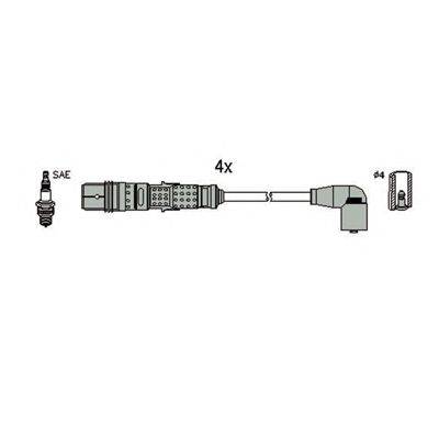 HITACHI 134289 Комплект проводов зажигания