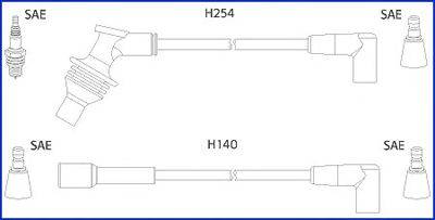 HITACHI 134460 Комплект проводов зажигания