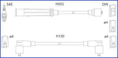 HITACHI 134473 Комплект проводов зажигания