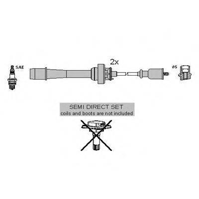 HITACHI 134954 Комплект проводов зажигания