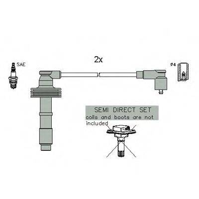 HITACHI 134958 Комплект проводов зажигания