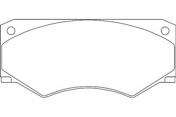 WAGNER WBP20465A Комплект тормозных колодок, дисковый тормоз