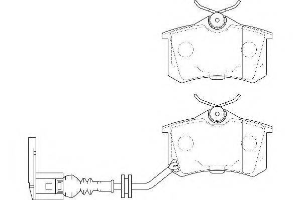 WAGNER WBP20961F Комплект тормозных колодок, дисковый тормоз