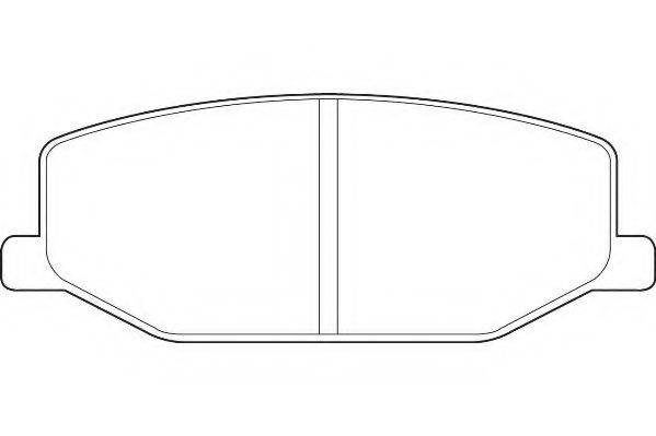 WAGNER WBP21142A Комплект тормозных колодок, дисковый тормоз