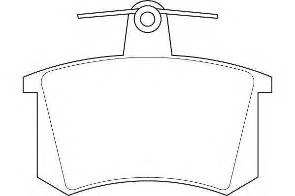 WAGNER WBP21144A Комплект тормозных колодок, дисковый тормоз