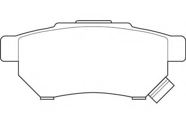 WAGNER WBP21312A Комплект тормозных колодок, дисковый тормоз