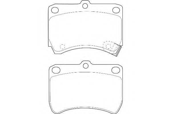 WAGNER WBP21355A Комплект тормозных колодок, дисковый тормоз
