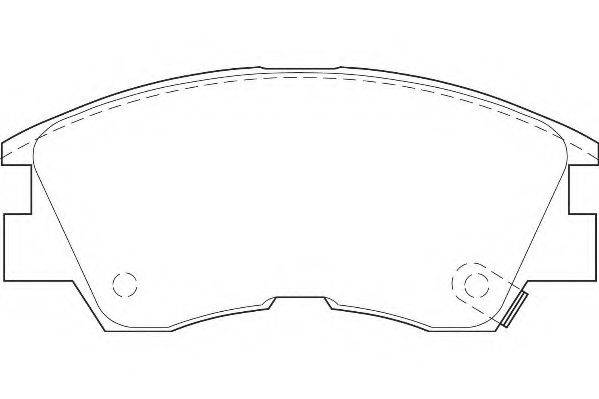WAGNER WBP21373A Комплект тормозных колодок, дисковый тормоз