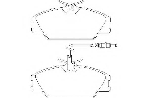 WAGNER WBP21388A Комплект тормозных колодок, дисковый тормоз