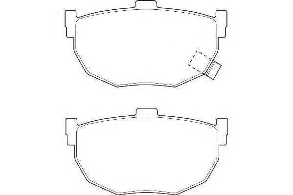 WAGNER WBP21553A Комплект тормозных колодок, дисковый тормоз