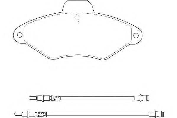 WAGNER WBP21631A Комплект тормозных колодок, дисковый тормоз