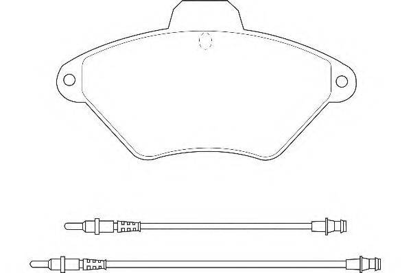 WAGNER WBP21632A Комплект тормозных колодок, дисковый тормоз