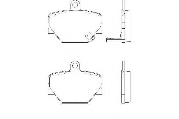 WAGNER WBP21998A Комплект тормозных колодок, дисковый тормоз