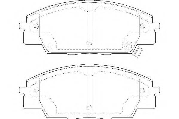 WAGNER WBP23178A Комплект тормозных колодок, дисковый тормоз