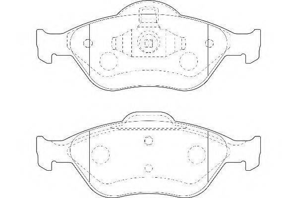 WAGNER WBP23202A Комплект тормозных колодок, дисковый тормоз